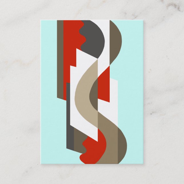 Carte De Visite SUISSE : Art déco Moderne : Bureau d'années '60, (Devant)