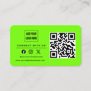 Carte De Visite Suivez L'Analyse Pour Vous Connecter Avec Notre Ve