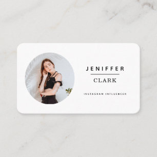 Carte De Visite  suivez-moi Instagram minimaliste médias sociaux 