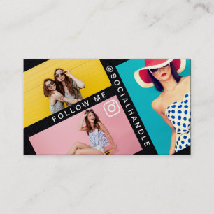 Carte De Visite Suivez-moi la présentation de photos des médias so