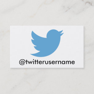 Carte De Visite Suivez-moi sur le gazouillement (l'username
