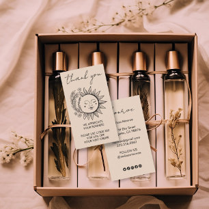 Carte De Visite Sun Flower Boho Chic Elegant Social Icons Remise