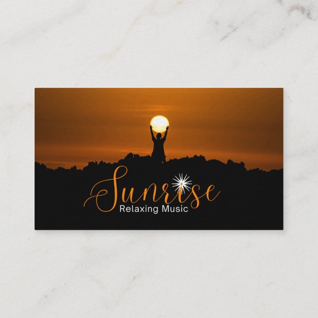 Carte De Visite Sunrise Relaxing Music Tee (Dos)