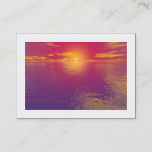 Carte De Visite Sunrise Sunset (bordé)