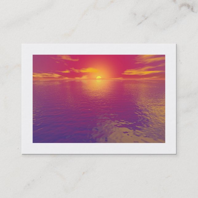 Carte De Visite Sunrise Sunset (bordé) (Devant)