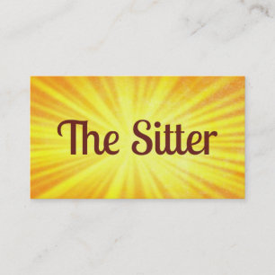 Carte de visite Sunshine pour bébé