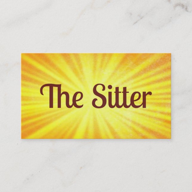 Carte de visite Sunshine pour bébé (Devant)