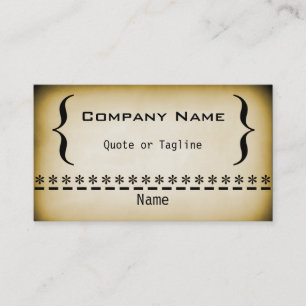 Carte de visite Super Grunge, Or