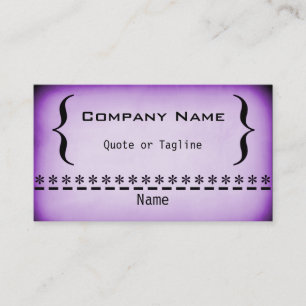 Carte de visite Super Grunge, violet