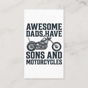 Carte De Visite Super Papas Ont des Fils et des Motocyclettes Conc