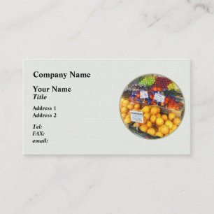 Carte De Visite Support de fruit Hoboken NJ
