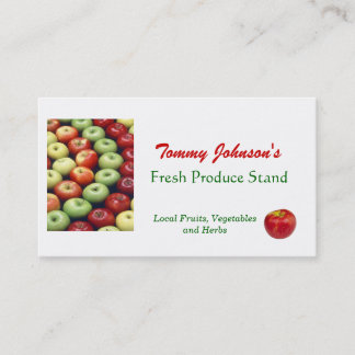 Carte De Visite Support de fruit végétal fait sur commande de