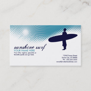Carte De Visite surf de soleil