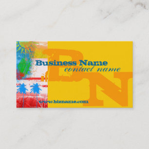 Carte de visite surfant de couleur multi