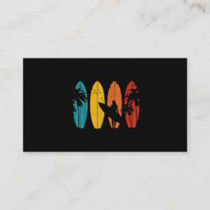 Carte De Visite Surfer Cadeau Vintage Surf Surf Plage