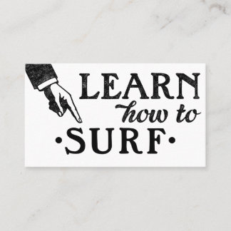 Carte De Visite Surfing de Lesson Business Cards