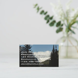 Carte De Visite Surplomb du glacier Jackson au parc national de Gl
