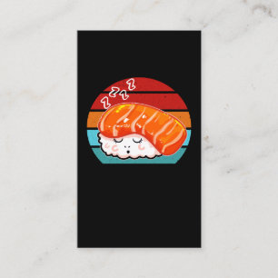 Carte De Visite Sushi Sleeping Kawaii Nourriture japonaise
