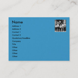 Carte De Visite Svp maman !  (Cyan)