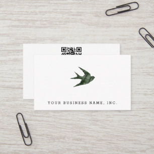 Carte de visite Swallow (style Letterpress)