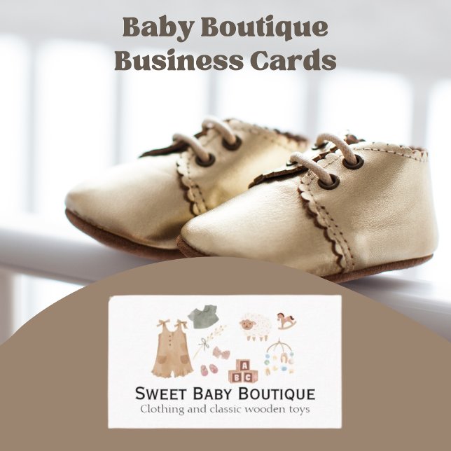 Carte De Visite Sweet Baby Boutique Jouets classiques (Créateur téléchargé)