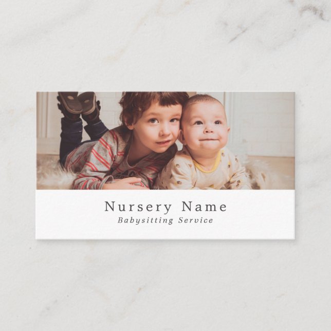 Carte De Visite Sweet Children, Babysitter, Garderie, Soins de jou (Devant)