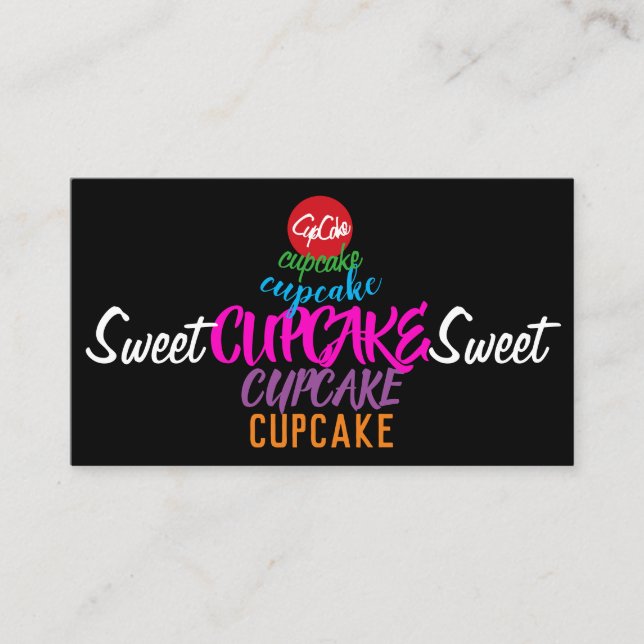 Carte De Visite Sweet CUPCAKE Sweet (Devant)