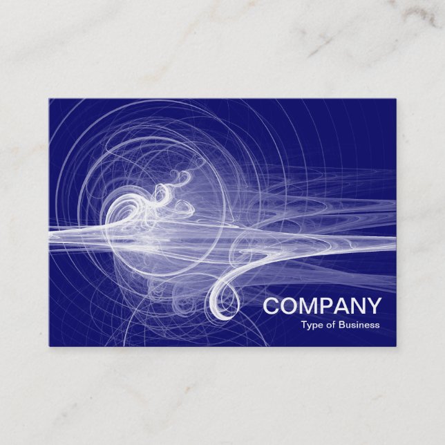 Carte De Visite Swirl II - Bleu de marine profonde (Devant)