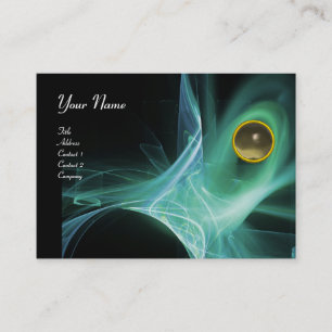 Carte De Visite SWIRLGEM MONOGRAM Noir vert gris vibrant