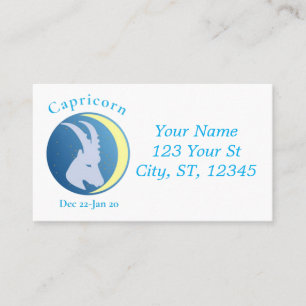 Carte De Visite Symbole Capricorne Thunder_Cove
