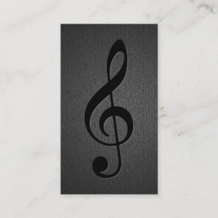 Carte De Visite Symbole Clé Musical Enseignant Musique Élégant Noi