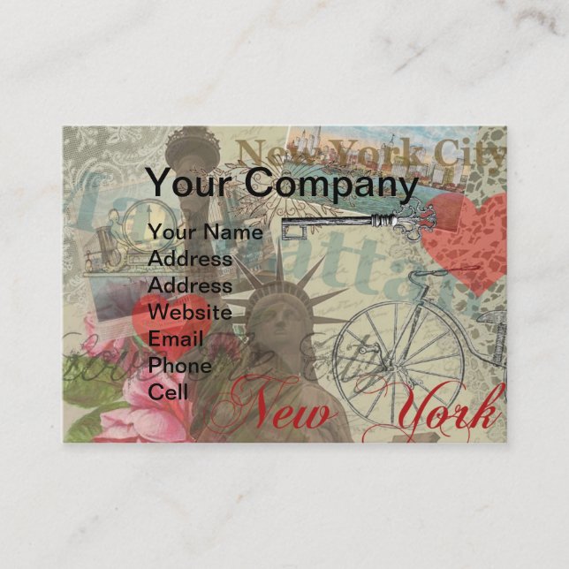 Carte De Visite Symbole d'Art de New York (Devant)