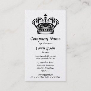 Carte De Visite Symbole de la Couronne - (or)