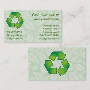 Carte De Visite Symbole de recyclage