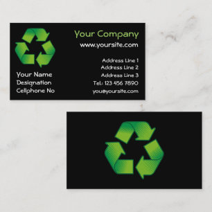 Carte De Visite Symbole de recyclage