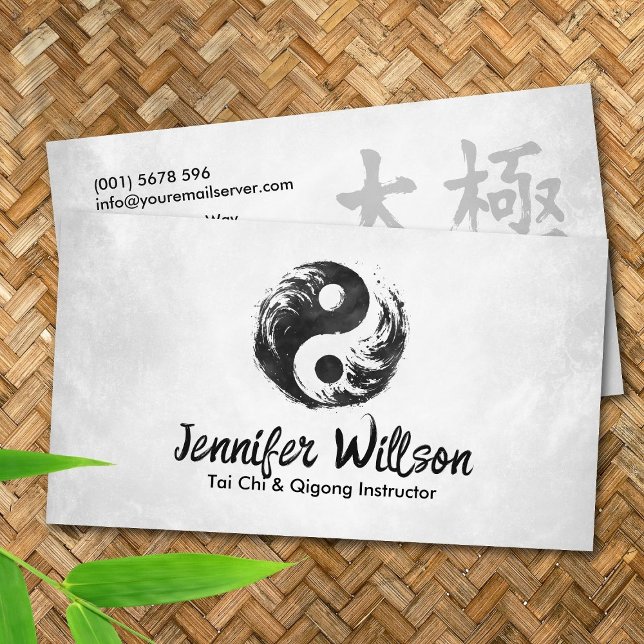 Carte De Visite Symbole de Tai Chi et Qigong - Yin Yang (Créateur téléchargé)