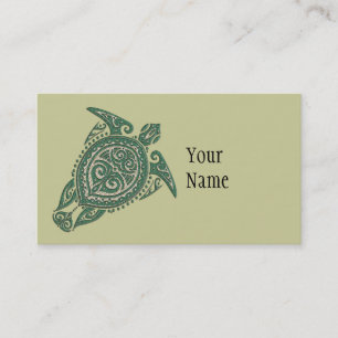 Carte De Visite Symbole de tortue de mer de Shamanic + vos idées
