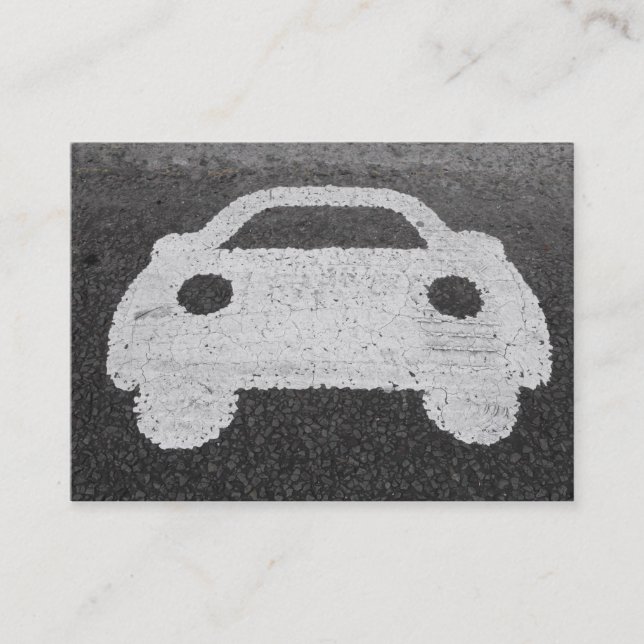 Carte De Visite Symbole de voiture (Devant)