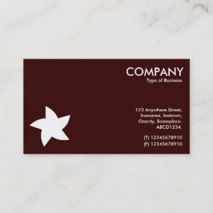 Carte De Visite Symbole d'étoile pivotant - Brown foncé 330000