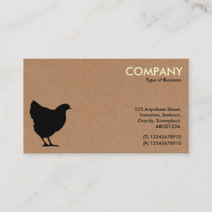 Carte De Visite Symbole du Hen noir - Carton