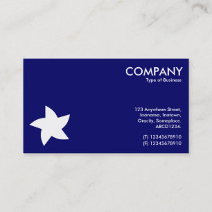 Carte De Visite Symbole étoile tournante - bleu marine 000066