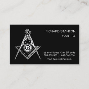 Carte De Visite Symbole franc-maçonnerie