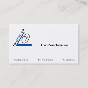 Carte De Visite Symbole géoglyphe bleu Logo d'oeufs cosmiques