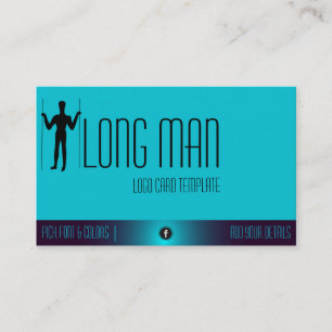Carte De Visite Symbole géoglyphe Wilmington Long Man Logo