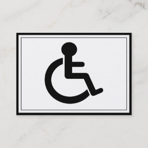 Carte De Visite Symbole Handicap