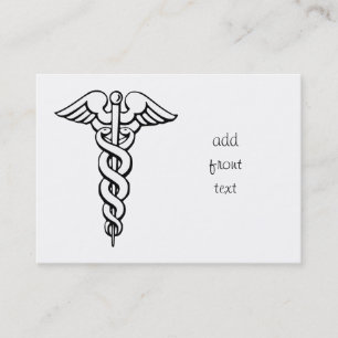 Carte De Visite Symbole Médicale de Caduceus