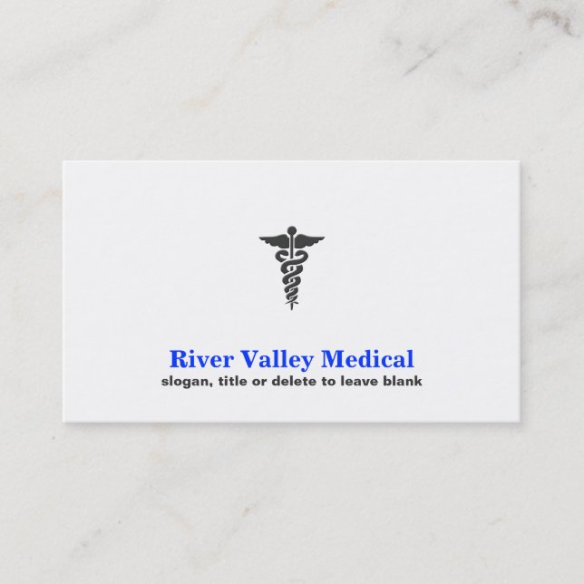 Carte De Visite Symbole Médicale Santé et urgences (Devant)