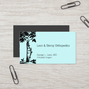 Carte De Visite Symbole Orthopédique Arbre Croché