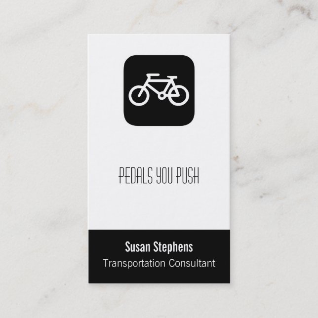 CARTE DE VISITE SYMBOLE VÉLO (Devant)