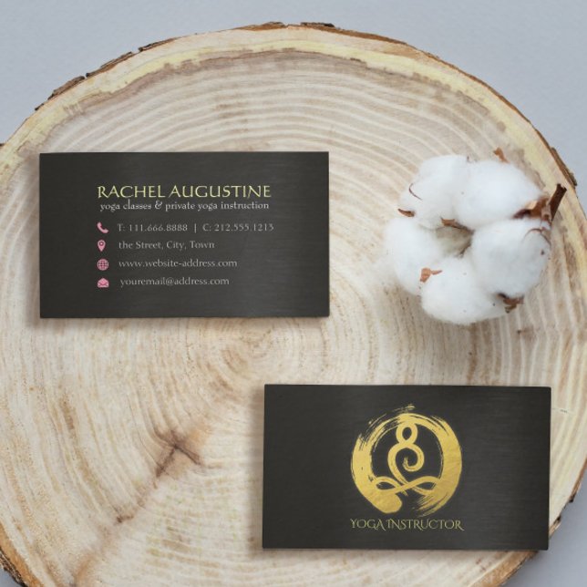 Carte De Visite Symbole ZEN de la méditation Yoga de la calligraph (Créateur téléchargé)